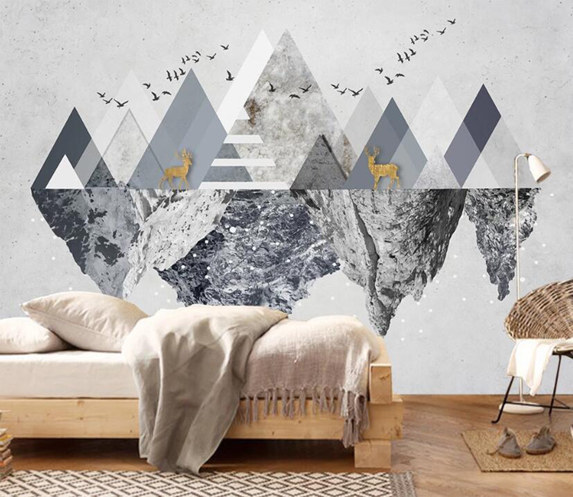 3D Stack Of Triangle Colors 2149 Wall Murals