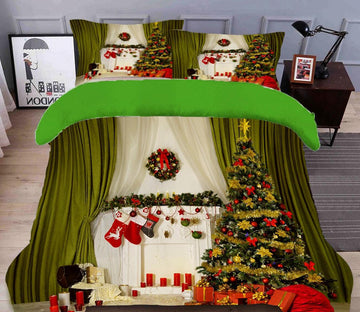 3D Christmas Tree 31227 Christmas Quilt Duvet Cover Xmas Bed Pillowcases