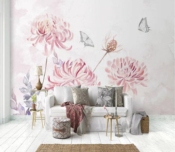 3D Pink Flowers WC90 Wall Murals Wallpaper AJ Wallpaper 2 