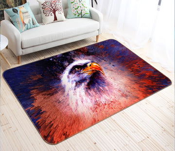 3D White Eagle 127 Animal Non Slip Rug Mat