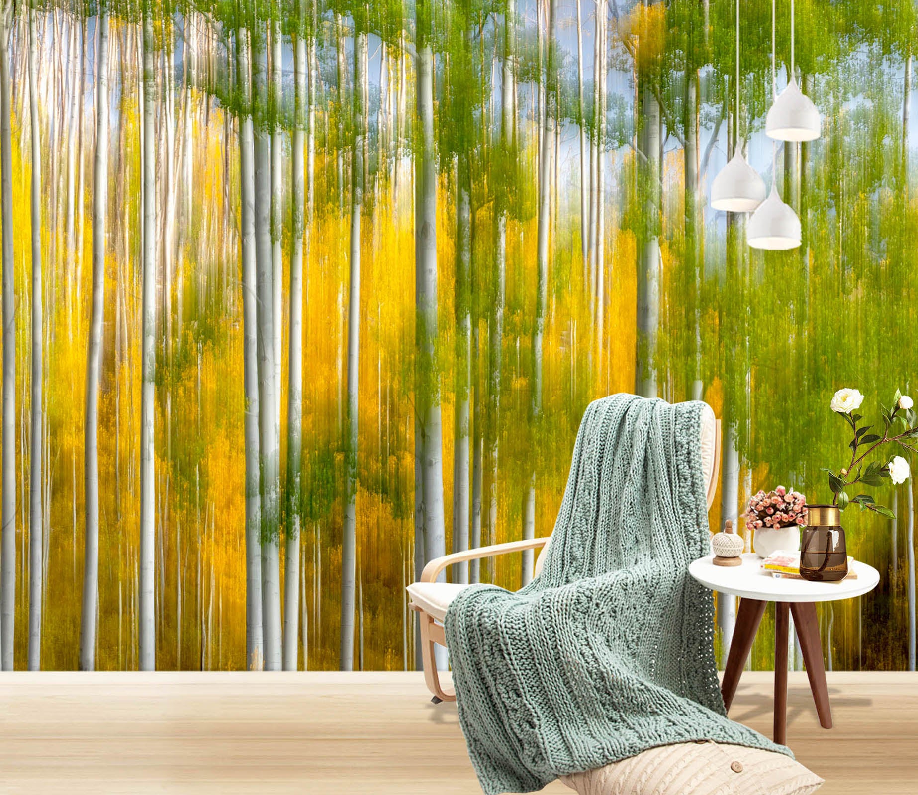 3D Orange Reflection 1438 Marco Carmassi Wall Mural Wall Murals