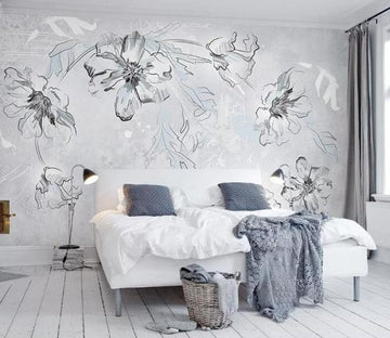 3D Transparent Flower 111 Wall Murals Wallpaper AJ Wallpaper 2 