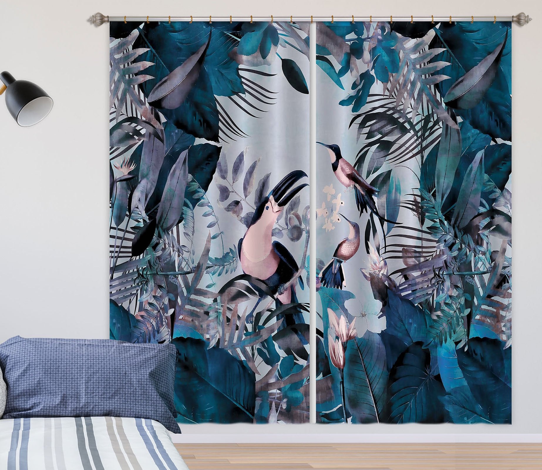 3D Bird Feeding 047 Andrea haase Curtain Curtains Drapes Wallpaper AJ Wallpaper 