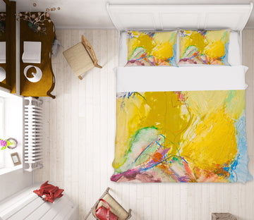 3D Graffiti Yellow 1055 Allan P. Friedlander Bedding Bed Pillowcases Quilt