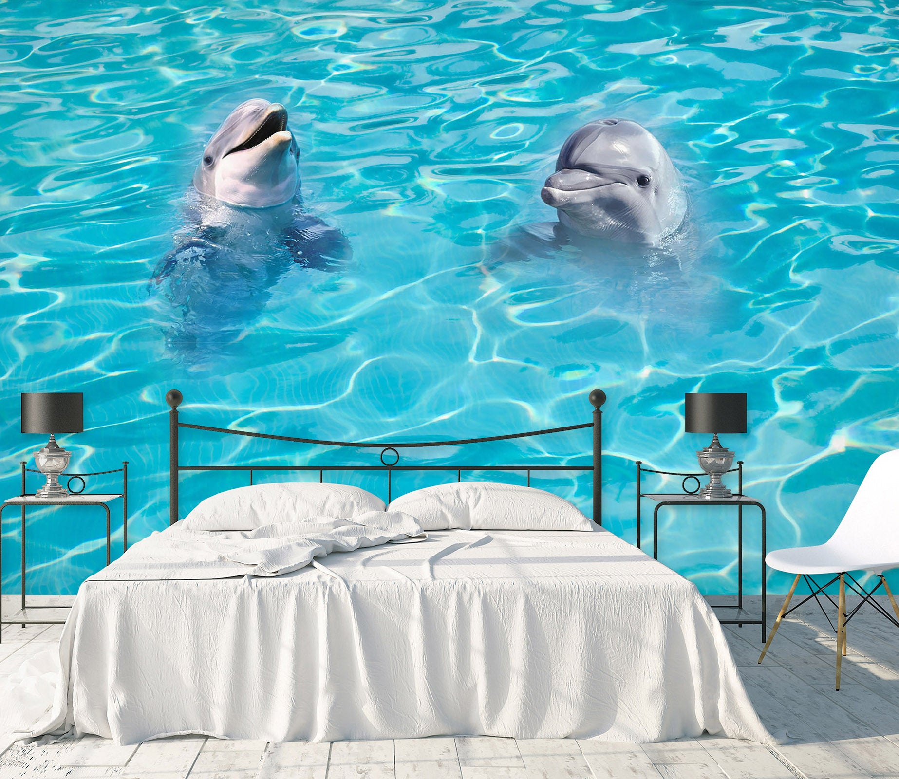 3D Dolphin 1706 Wall Murals