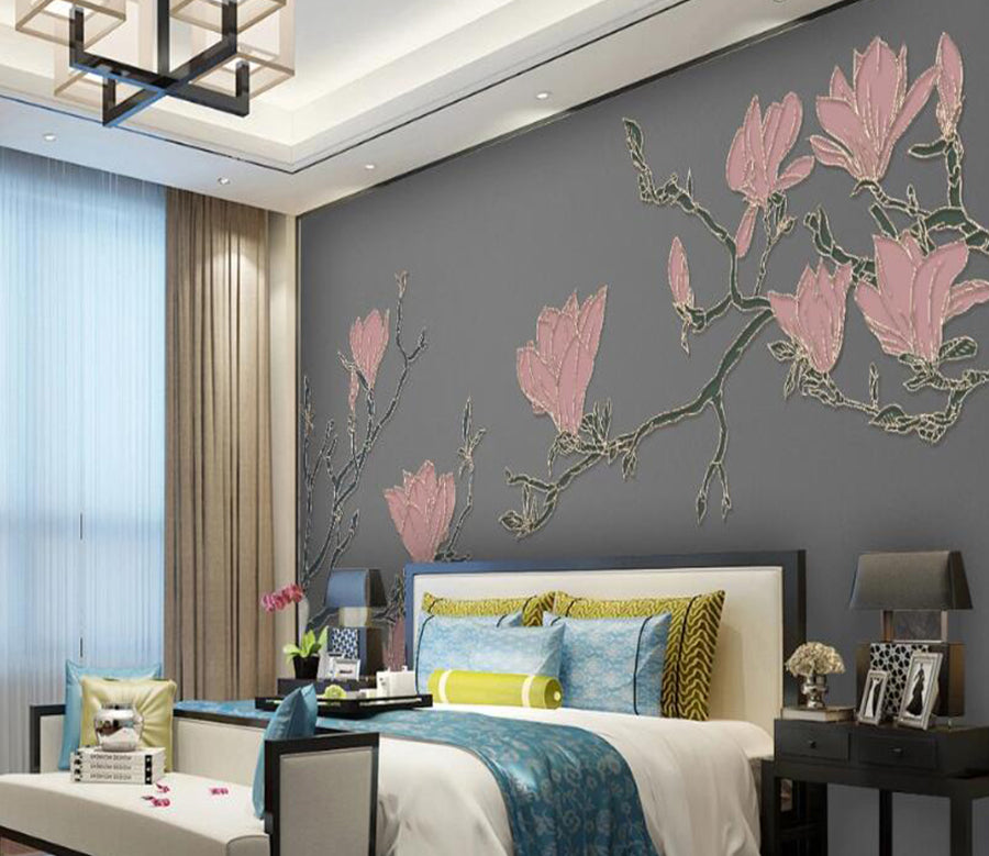 3D Artistic Conception Flowers 191 Wall Murals