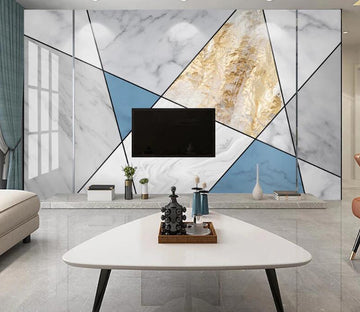 3D Five Colors Staggered 118 Wall Murals