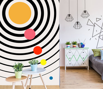 3D Black Circle 1497 Boris Draschoff Wall Mural Wall Murals