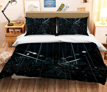 3D Steel Shelf 2010 Noirblanc777 Bedding Bed Pillowcases Quilt