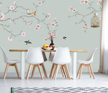 3D Pink Peach 1455 Wall Murals