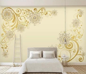 3D Flower Pattern 033 Wall Murals Wallpaper AJ Wallpaper 2 