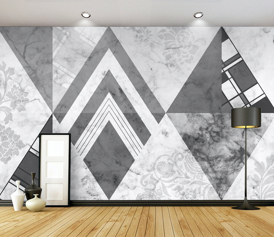 3D Black Triangle WG279 Wall Murals