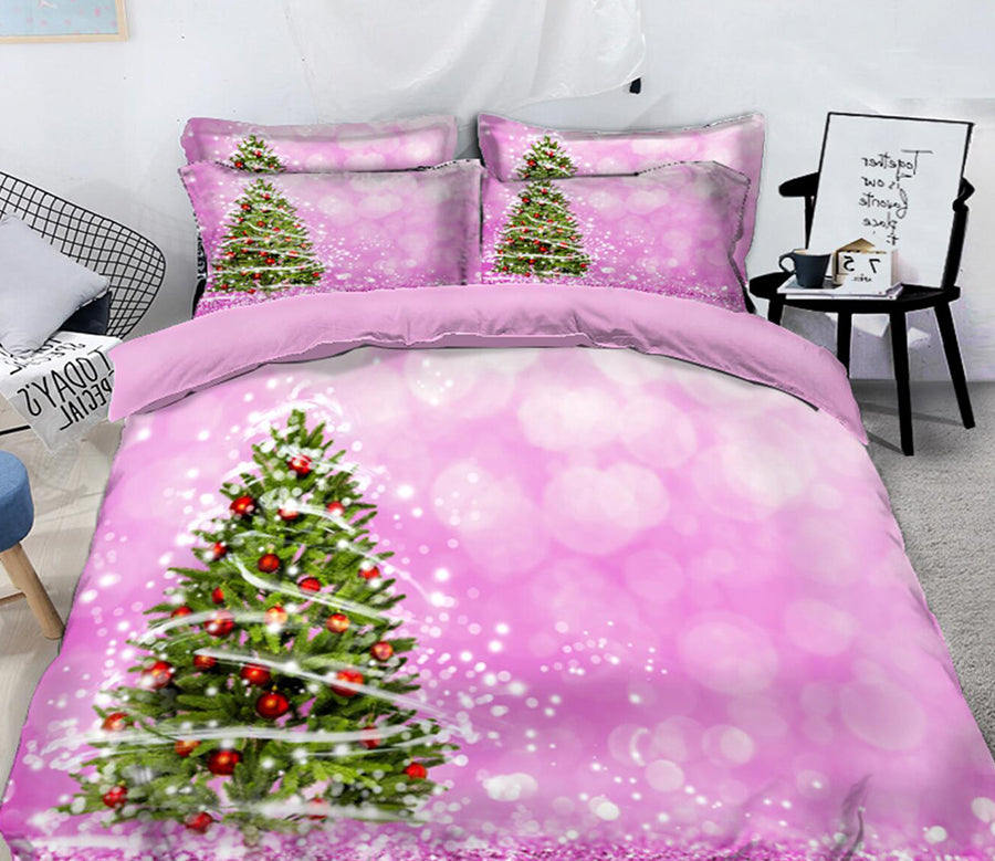 3D Tree 31155 Christmas Quilt Duvet Cover Xmas Bed Pillowcases