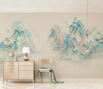 3D Green Valley WC215 Wall Murals