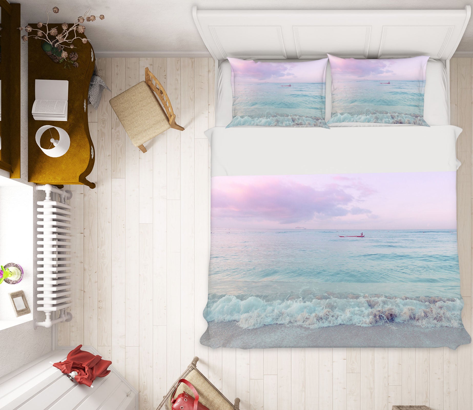 3D Purple Clouds 2015 Noirblanc777 Bedding Bed Pillowcases Quilt