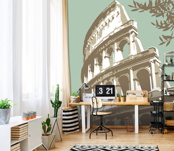 3D Coloseum Rome 1013 Steve Read Wall Mural Wall Murals