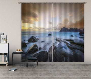 3D River Stones 143 Marco Carmassi Curtain Curtains Drapes