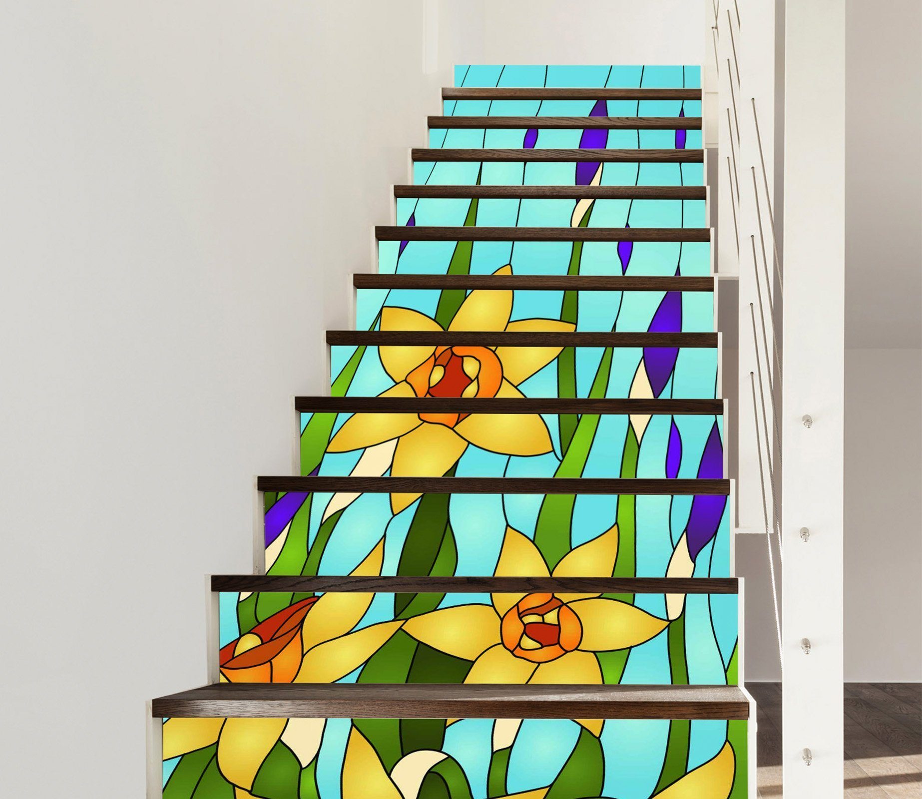 3D Art 3408 Stair Risers Wallpaper AJ Wallpaper 