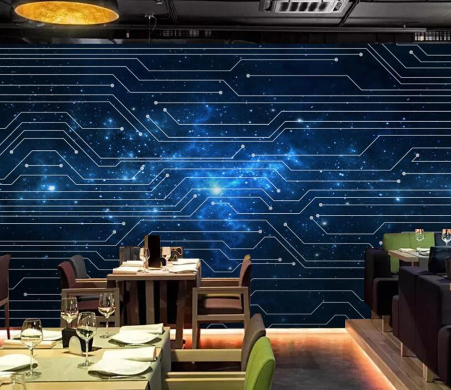 3D Galaxy Line 513 Wall Murals