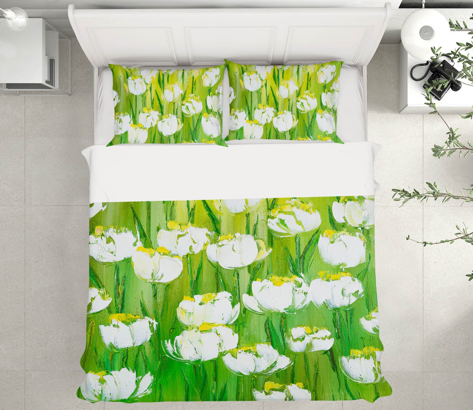 3D White Garden 525 Skromova Marina Bedding Bed Pillowcases Quilt