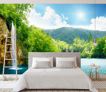 3D Mountain Jungle 57234 Wall Murals