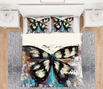 3D Black Butterfly 424 Skromova Marina Bedding Bed Pillowcases Quilt