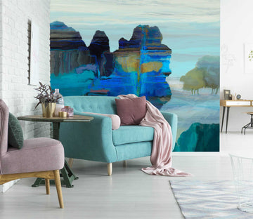 3D Blue Forest 1428 Michael Tienhaara Wall Mural Wall Murals