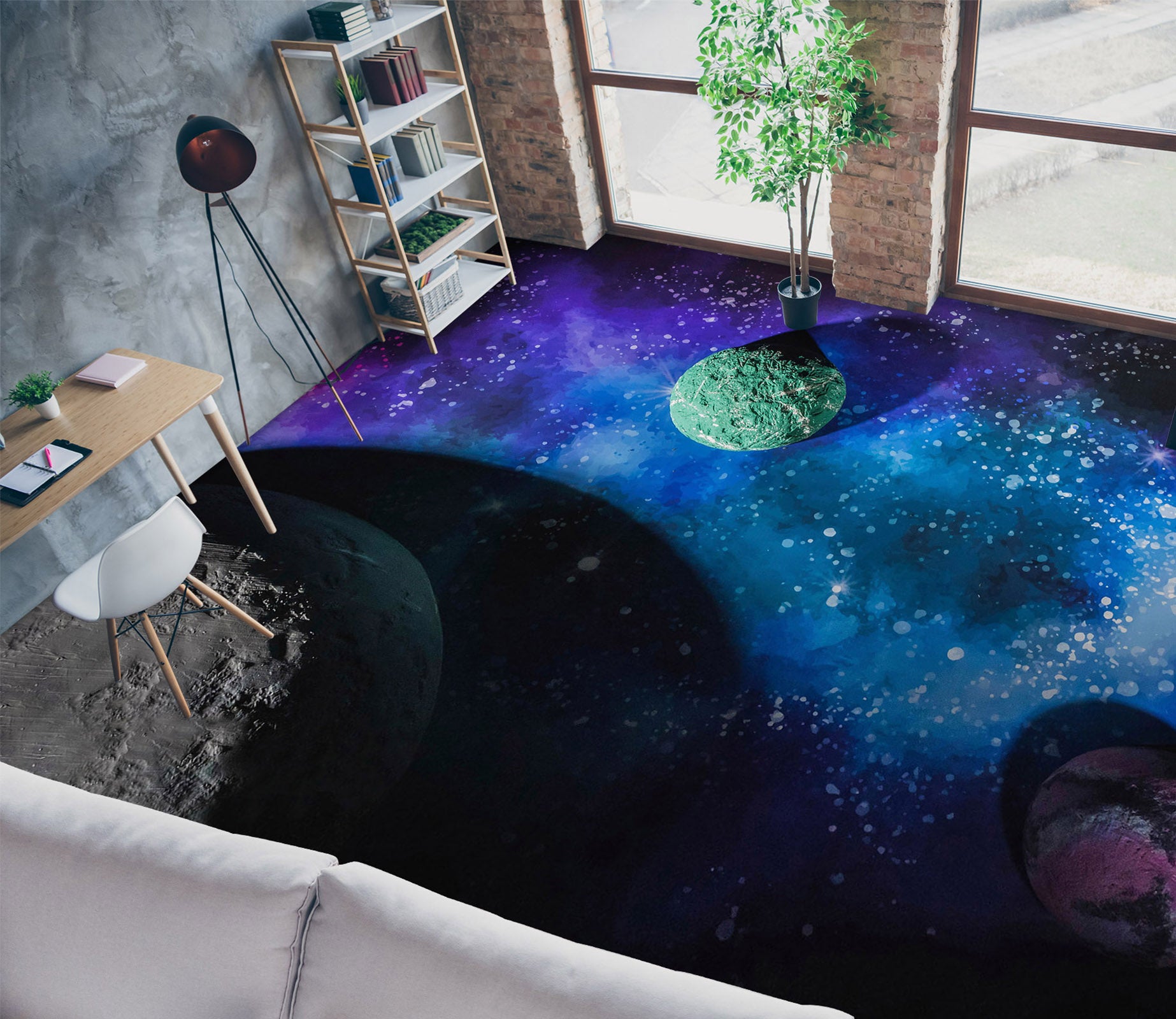 3D Green Planet 261 Floor Mural  Wallpaper Murals Rug & Mat Print Epoxy waterproof bath floor