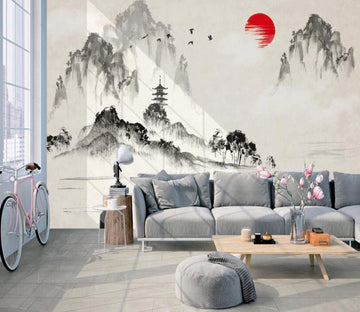 3D Ink Painting 572 Wall Murals