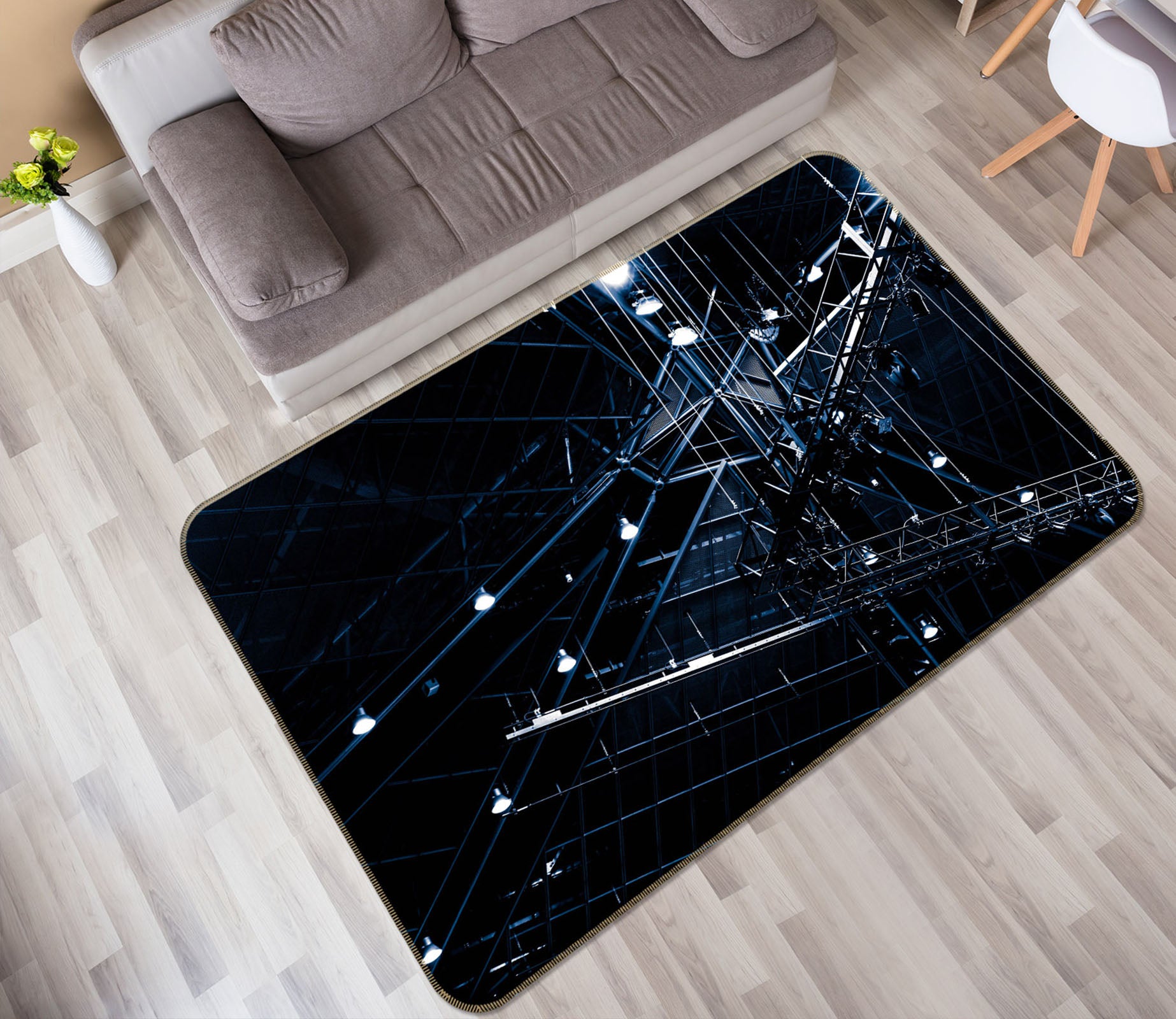 3D City Lighthouse 1059 Noirblanc777 Rug Non Slip Rug Mat