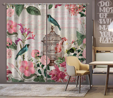 3D Bircage Master 042 Andrea haase Curtain Curtains Drapes Wallpaper AJ Wallpaper 