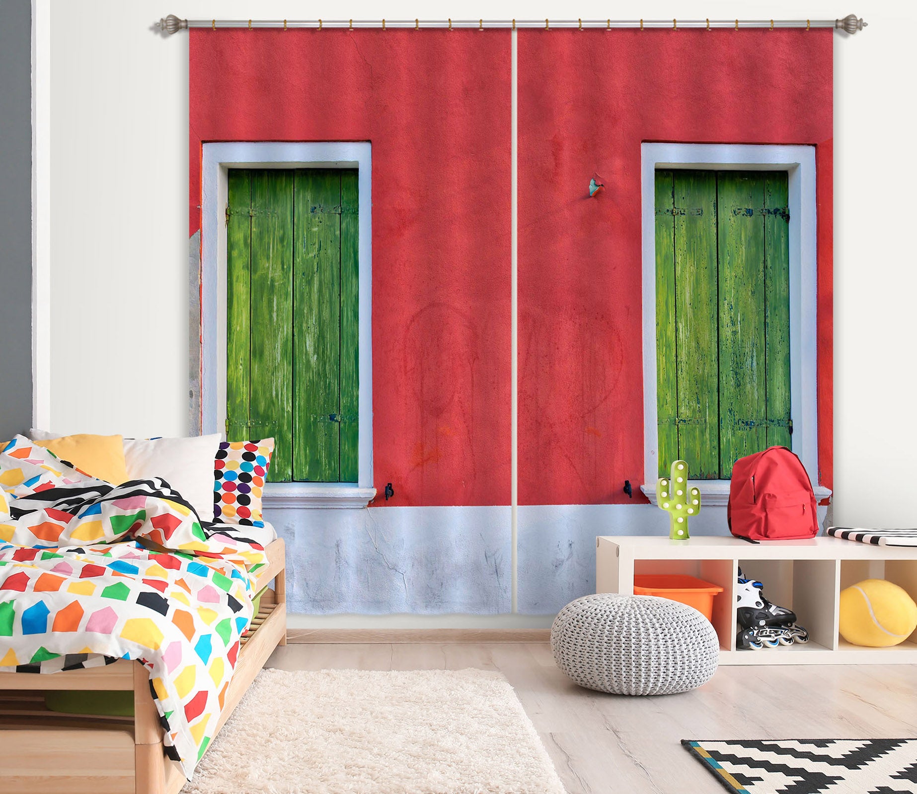 3D Color House 104 Marco Carmassi Curtain Curtains Drapes