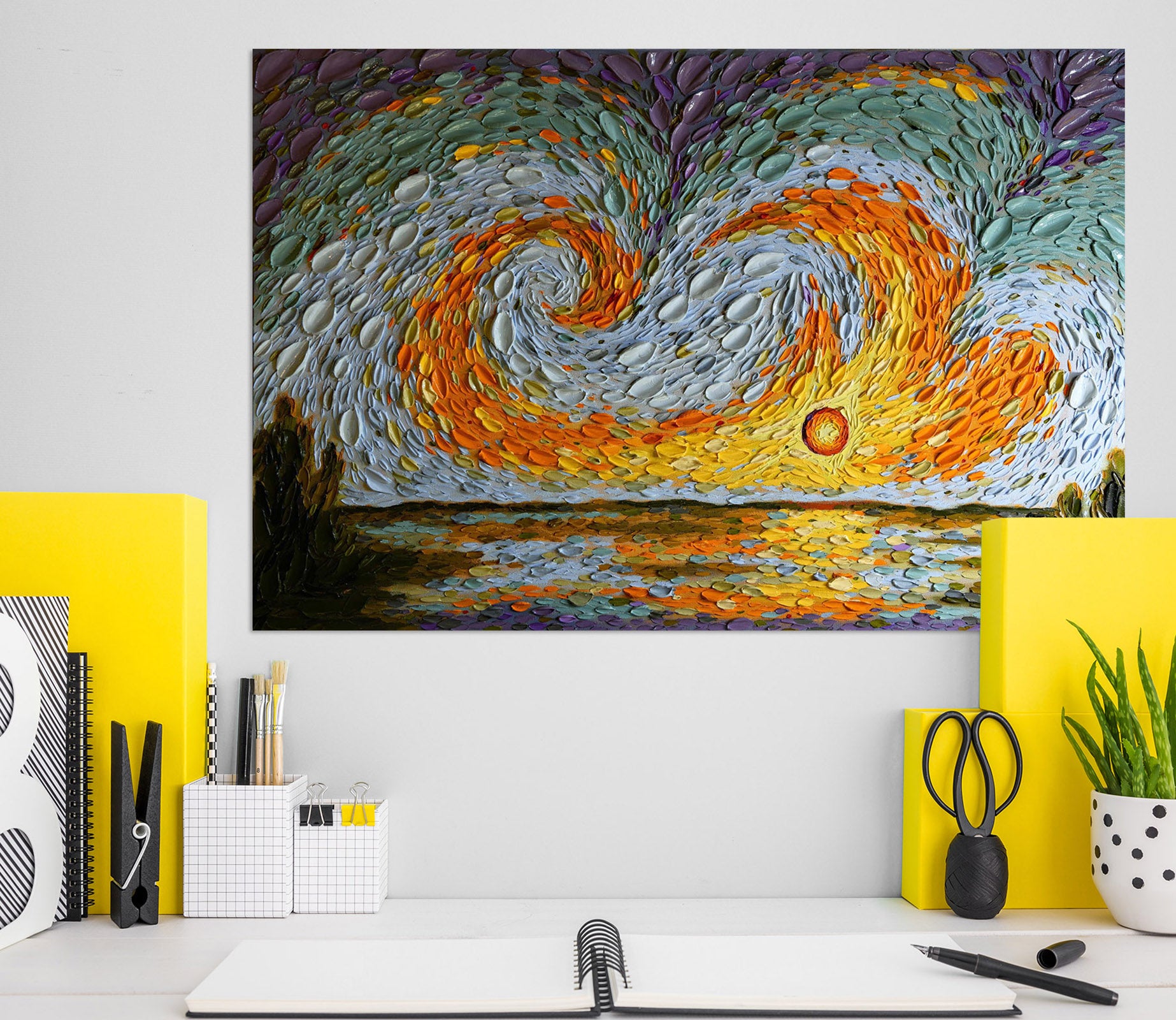 3D Sunset Shell 013 Dena Tollefson Wall Sticker