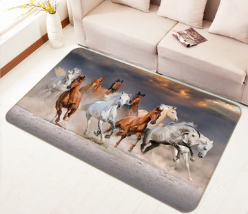 3D Running Horse 045 Animal Non Slip Rug Mat