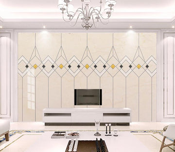 3D Geometric String Connection 2222 Wall Murals