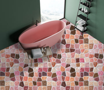 3D Pink Stone Stitching 136 Floor Mural  Wallpaper Murals Rug & Mat Print Epoxy waterproof bath floor