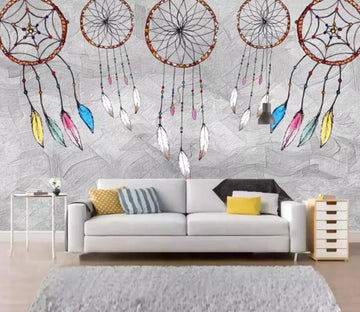 3D Feather Wind Chimes WC1615 Wall Murals