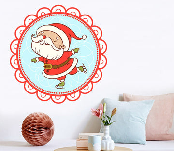 3D Santa Claus Lace 36 Wall Stickers Wallpaper AJ Wallpaper 