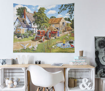 3D Farm Straw 1014 Trevor Mitchell Tapestry Hanging Cloth Hang