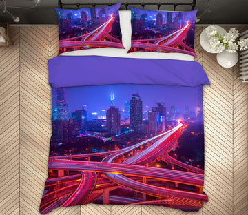 3D Transportation Hub 2130 Marco Carmassi Bedding Bed Pillowcases Quilt