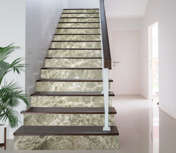 3D Cyan Wave Texture 624 Stair Risers