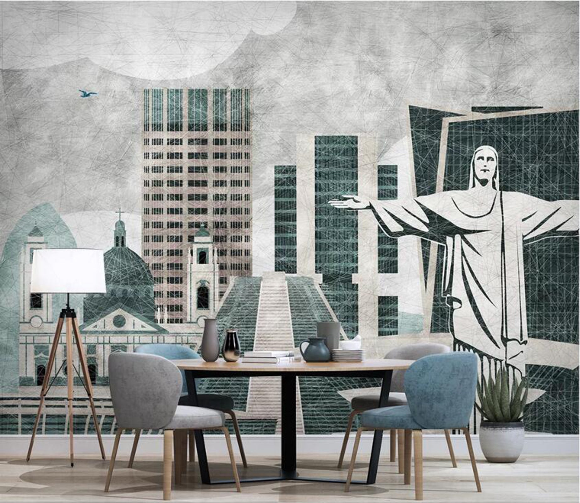 3D High Building WC62 Wall Murals Wallpaper AJ Wallpaper 2 