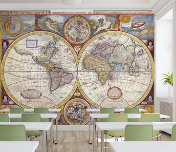 3D Detailed Map 163 Wall Murals