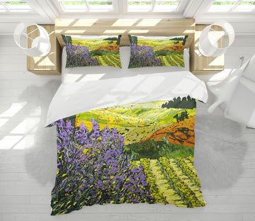 3D Lavender Field 2119 Allan P. Friedlander Bedding Bed Pillowcases Quilt