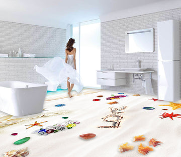 3D Beach Shells 523 Floor Mural  Wallpaper Murals Rug & Mat Print Epoxy waterproof bath floor