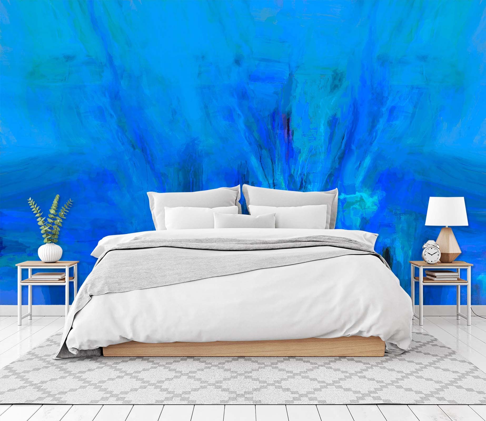 3D Blue Fantasy 1422 Michael Tienhaara Wall Mural Wall Murals