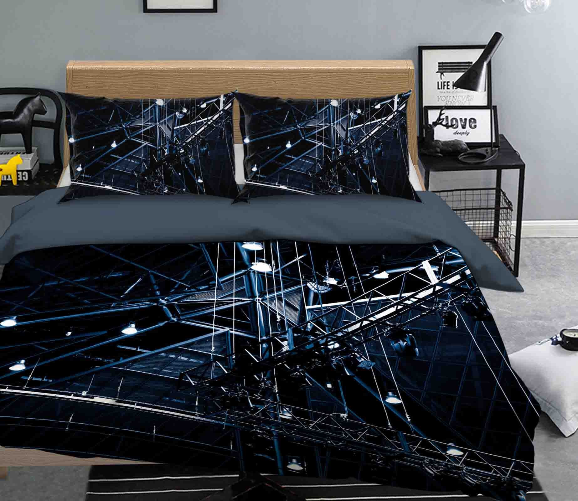 3D Bright Light 2001 Noirblanc777 Bedding Bed Pillowcases Quilt
