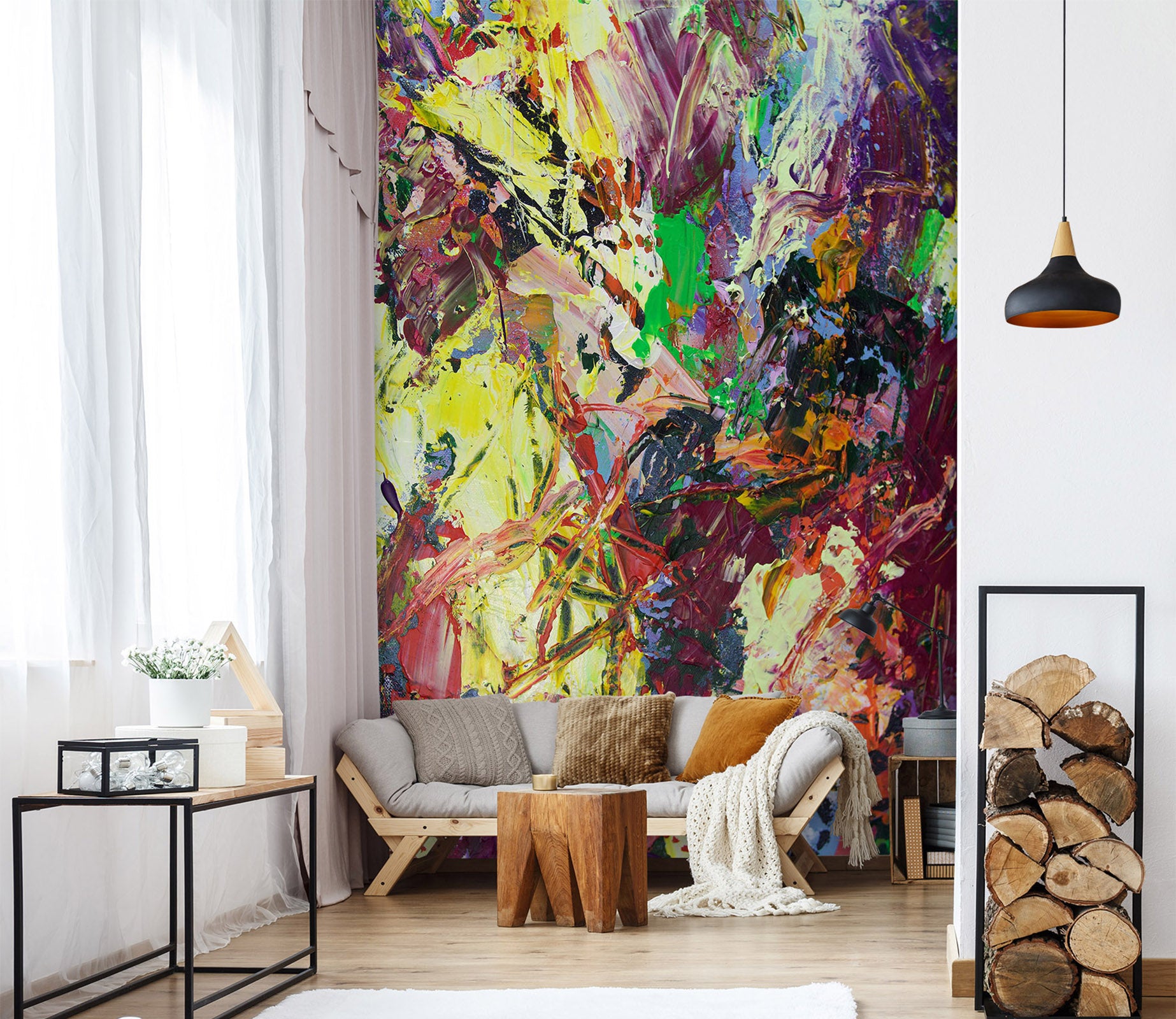 3D Color Art 280 Allan P. Friedlander Wall Mural Wall Murals