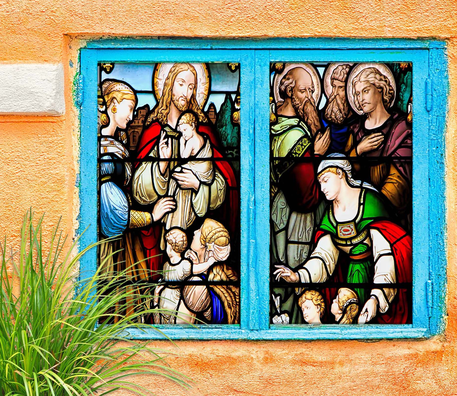 3D Cute Baby 163 Window Film Print Sticker Cling Stained Glass UV Block