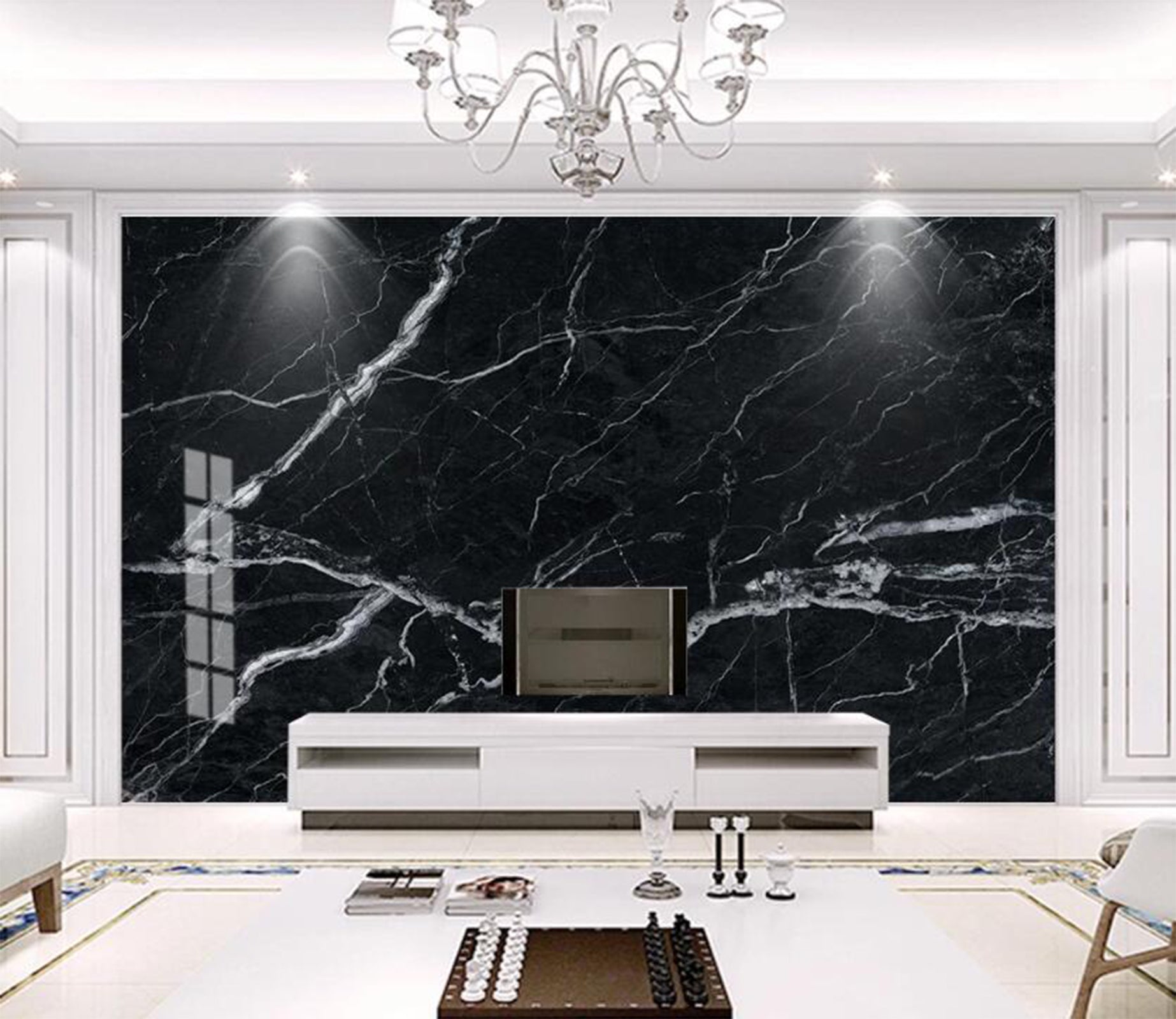 3D Smooth Black And White Lines 2259 Wall Murals
